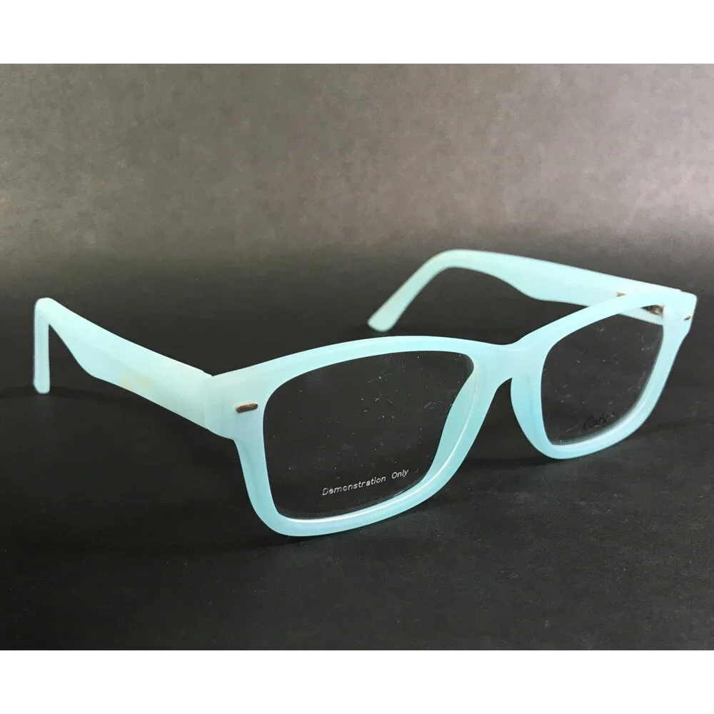 Enhance Eyeglasses Frames 4030 MATTE BLUE SKY Rectangle Full Rim 53-16-143